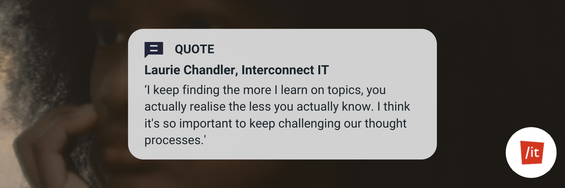 A quote from interconnect about diversity in the workplace